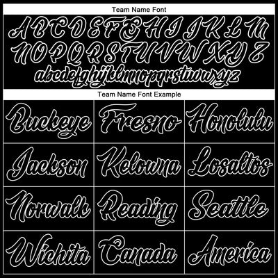 Custom Black Black-White Authentic Baseball Jersey