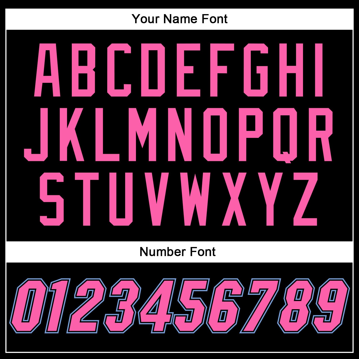 Custom Black White Pinstripe Pink-Light Blue Authentic Baseball Jersey