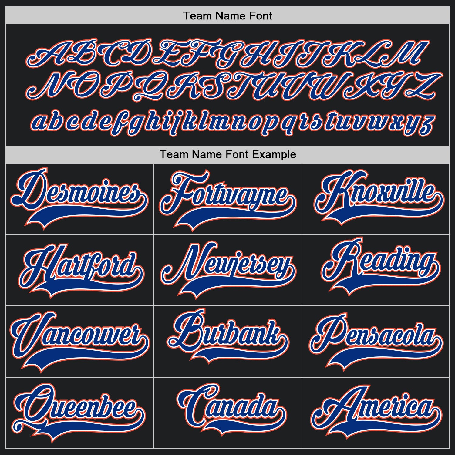 Custom Black Royal-Orange Hockey Jersey