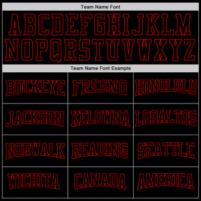 Custom Stitched Black Black-Red Sports Pullover Sweatshirt Hoodie