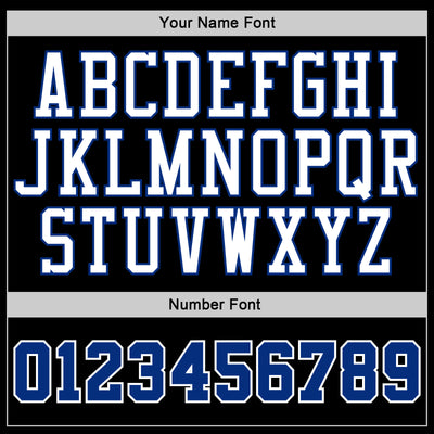 Custom Stitched Black Royal-White Sports Pullover Sweatshirt Hoodie