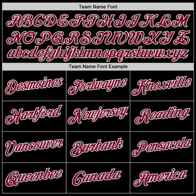 Custom Stitched Black White-Maroon Sports Pullover Sweatshirt Hoodie