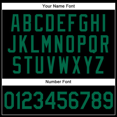 Custom Black Kelly Green-White Authentic Baseball Jersey