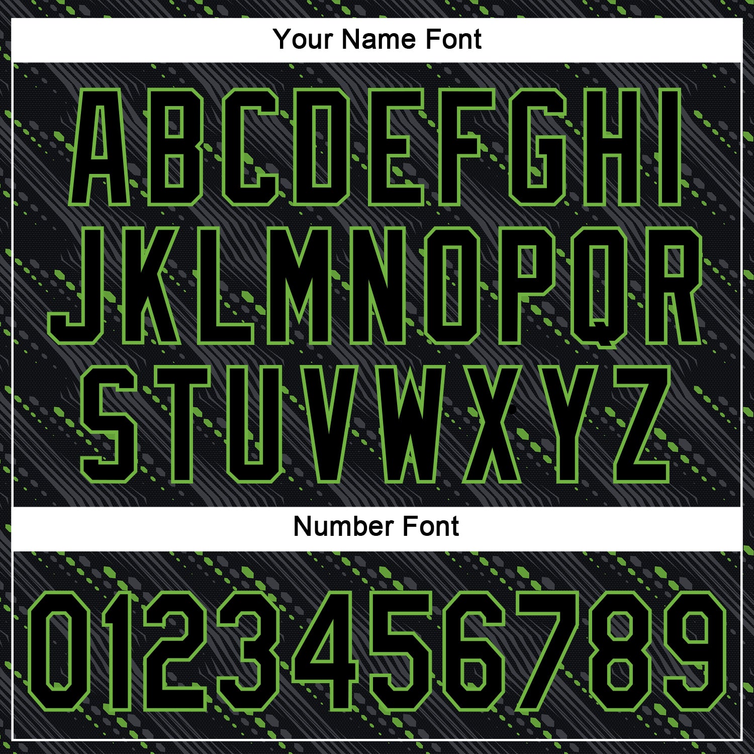 Custom Black Black-Neon Green 3D Pattern Design Authentic Baseball Jersey