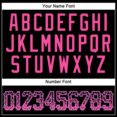 Custom Black Pink-Light Blue Authentic Drift Fashion Baseball Jersey