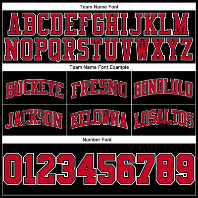 Custom Black White Pinstripe Red-White Authentic Basketball Shorts