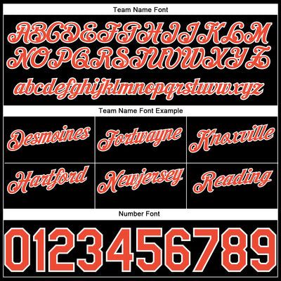 Custom Black White Pinstripe Orange-White Authentic Basketball Shorts