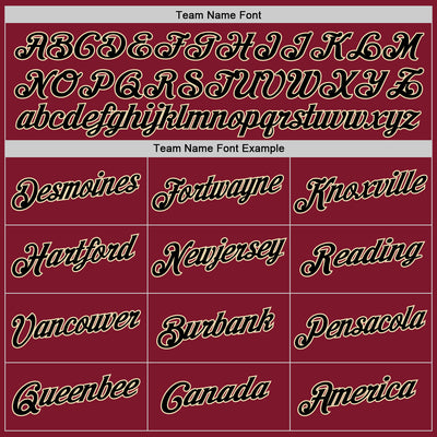 Custom Stitched Burgundy Black-Cream Sports Pullover Sweatshirt Hoodie