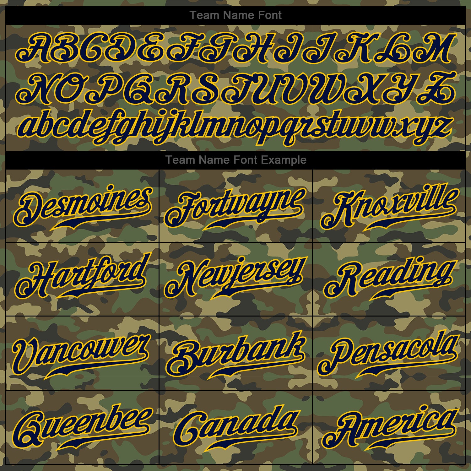 Custom Camo Navy-Gold Authentic Salute To Service Baseball Jersey