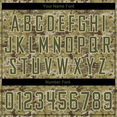 Custom Stitched Camo Olive-Cream Sports Pullover Sweatshirt Salute To Service Hoodie