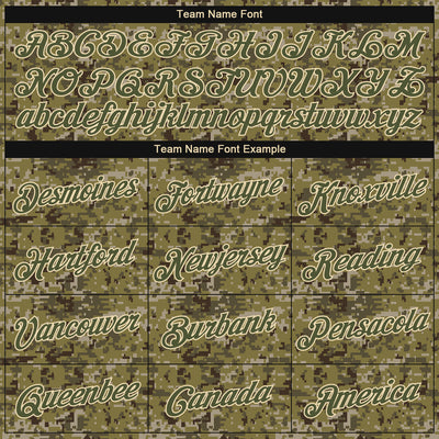 Custom Camo Olive-Cream Performance Salute To Service T-Shirt