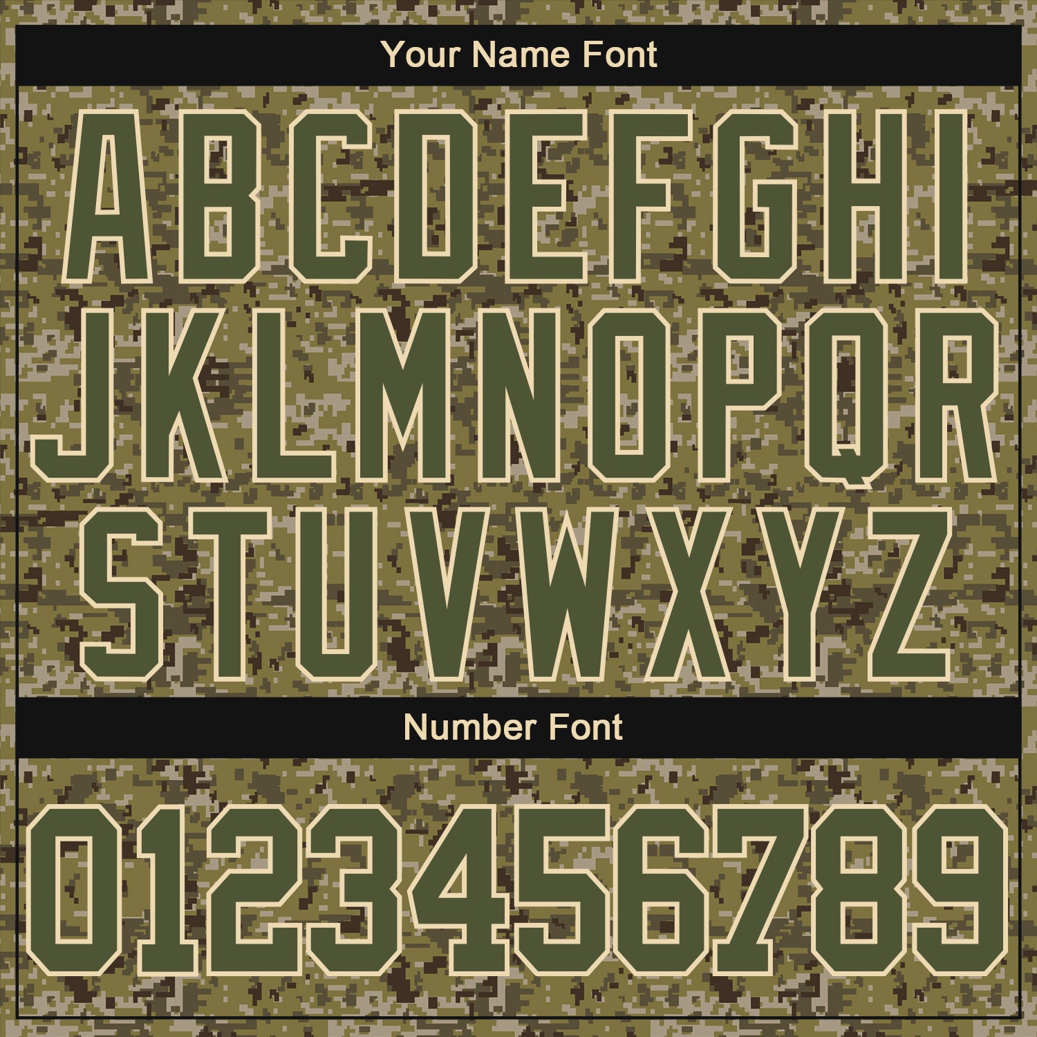 Custom Camo Olive-Cream Performance Salute To Service T-Shirt