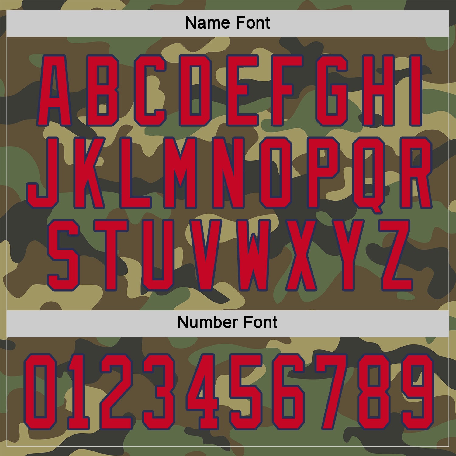 Custom Camo Red-Navy Salute To Service Hockey Jersey