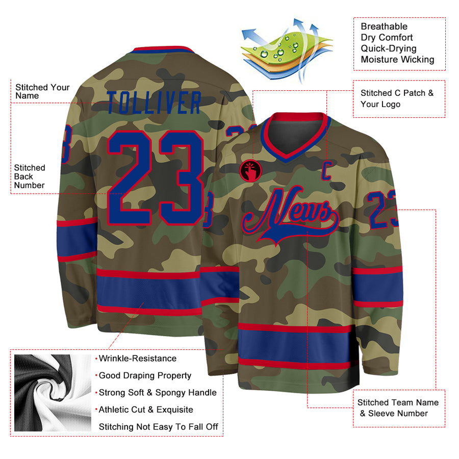 NHL New York Islanders Camo Design For Veterans Day 3D Printed T