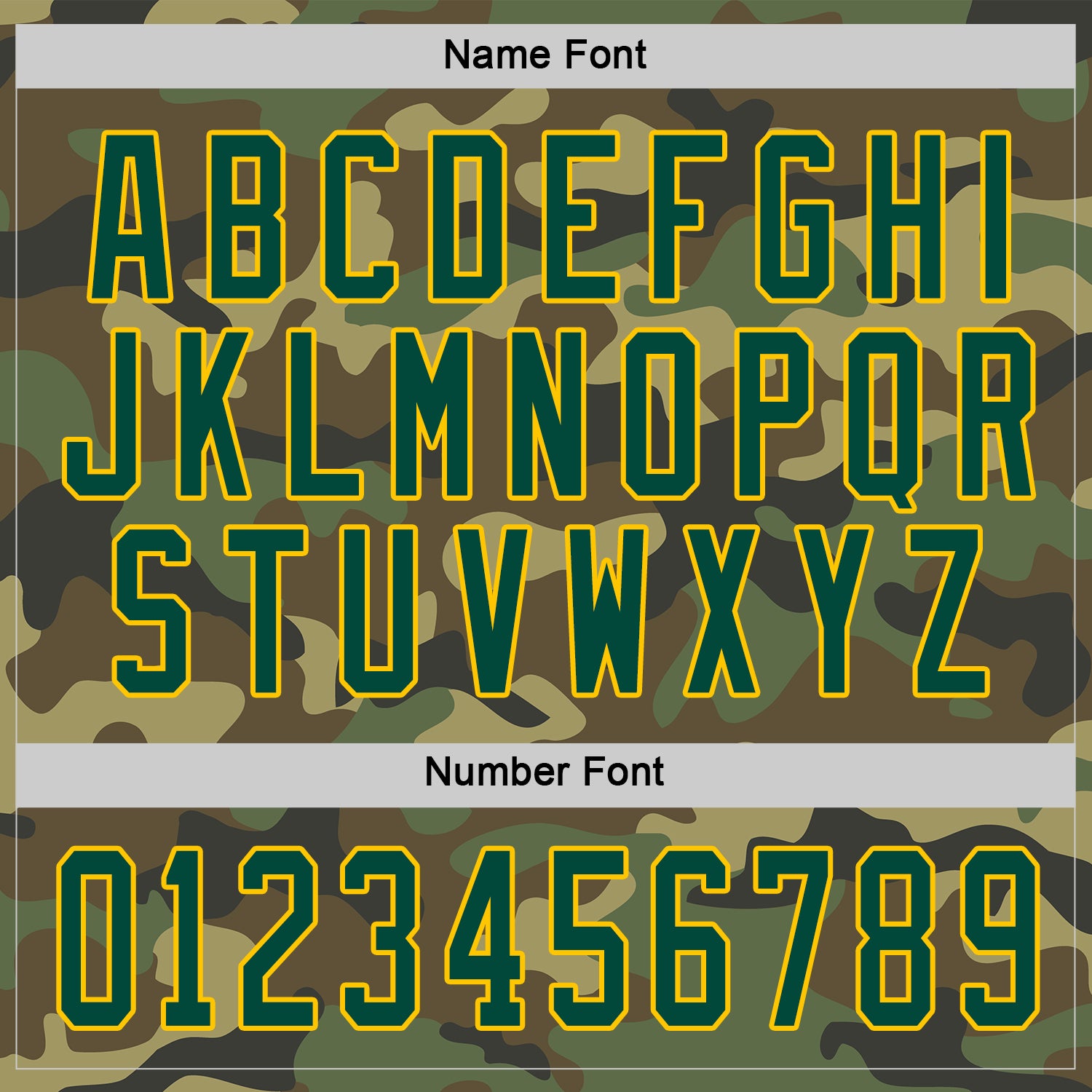 Custom Camo Green-Gold Salute To Service Hockey Jersey