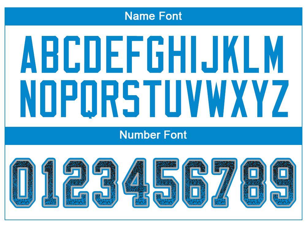 Custom Black Panther Blue-Gray Drift Fashion Football Jersey