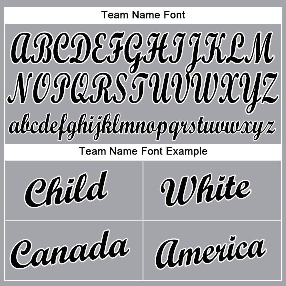 Custom Gray Black-White Baseball Jersey