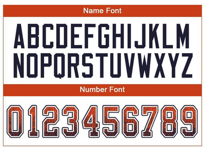 Custom Orange Navy-White Drift Fashion Football Jersey