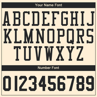 Custom Cream Black Round Neck Basketball Jersey