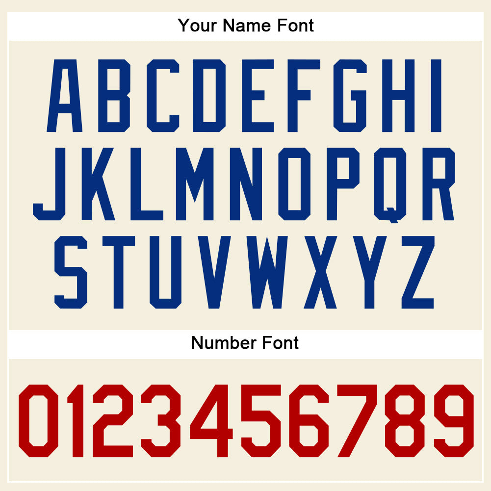 Custom Cream Black Pinstripe Red-Royal Authentic Baseball Jersey