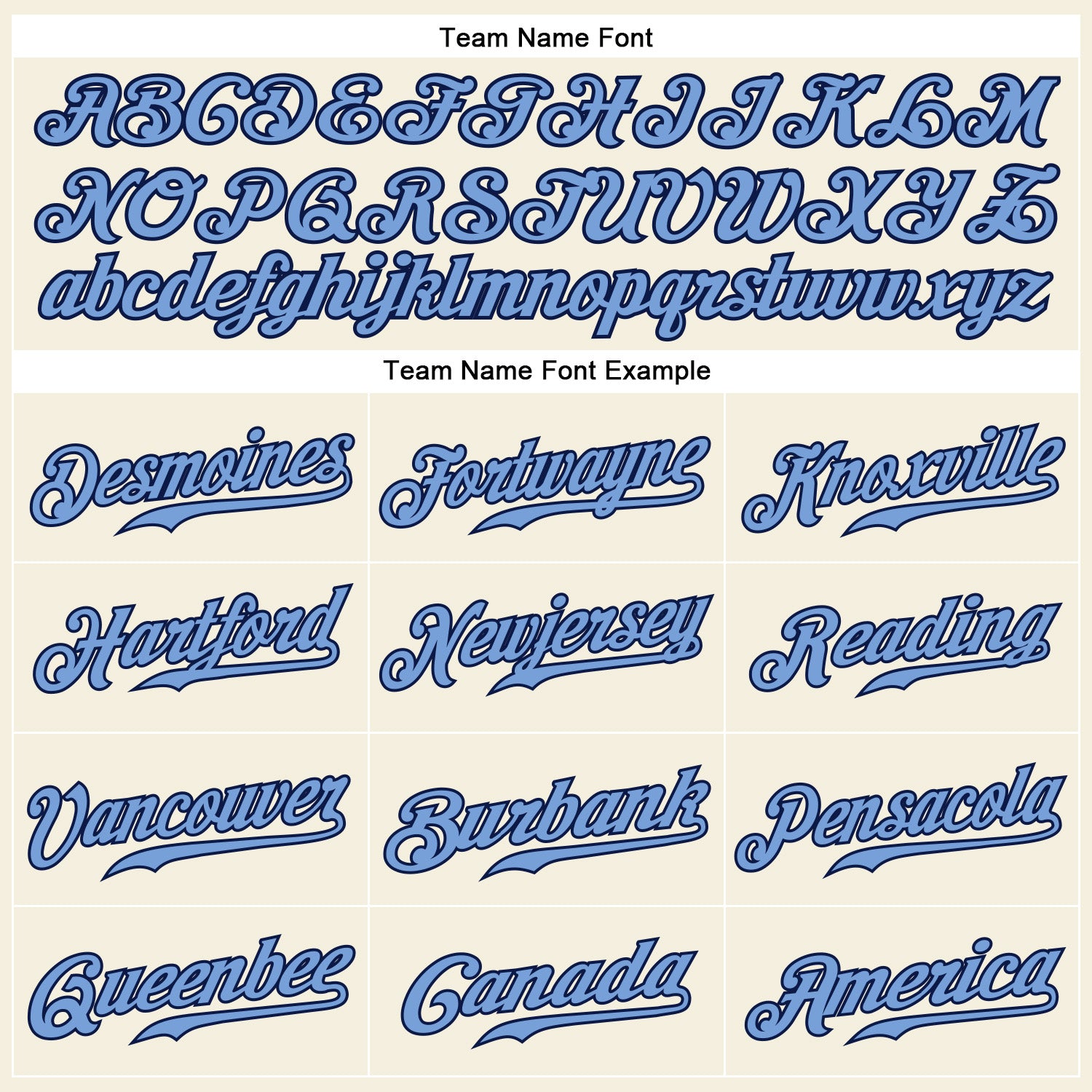 Custom Cream Navy Pinstripe Light Blue-Navy Authentic Baseball Jersey