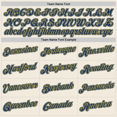 Custom Stitched Cream Royal-Gold Sports Pullover Sweatshirt Hoodie