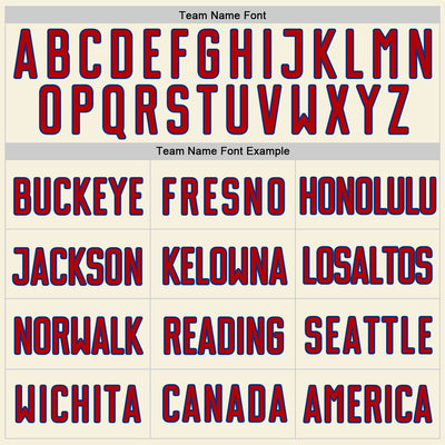 Custom Cream Red-Royal Authentic Baseball Jersey