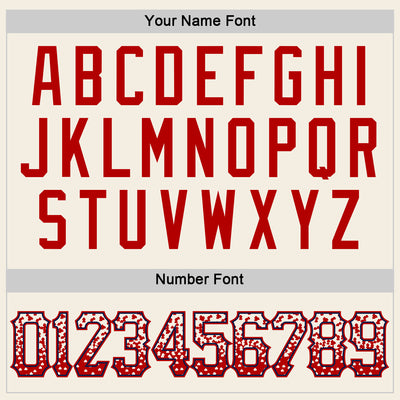 Custom Cream Red-Navy Authentic Drift Fashion Baseball Jersey