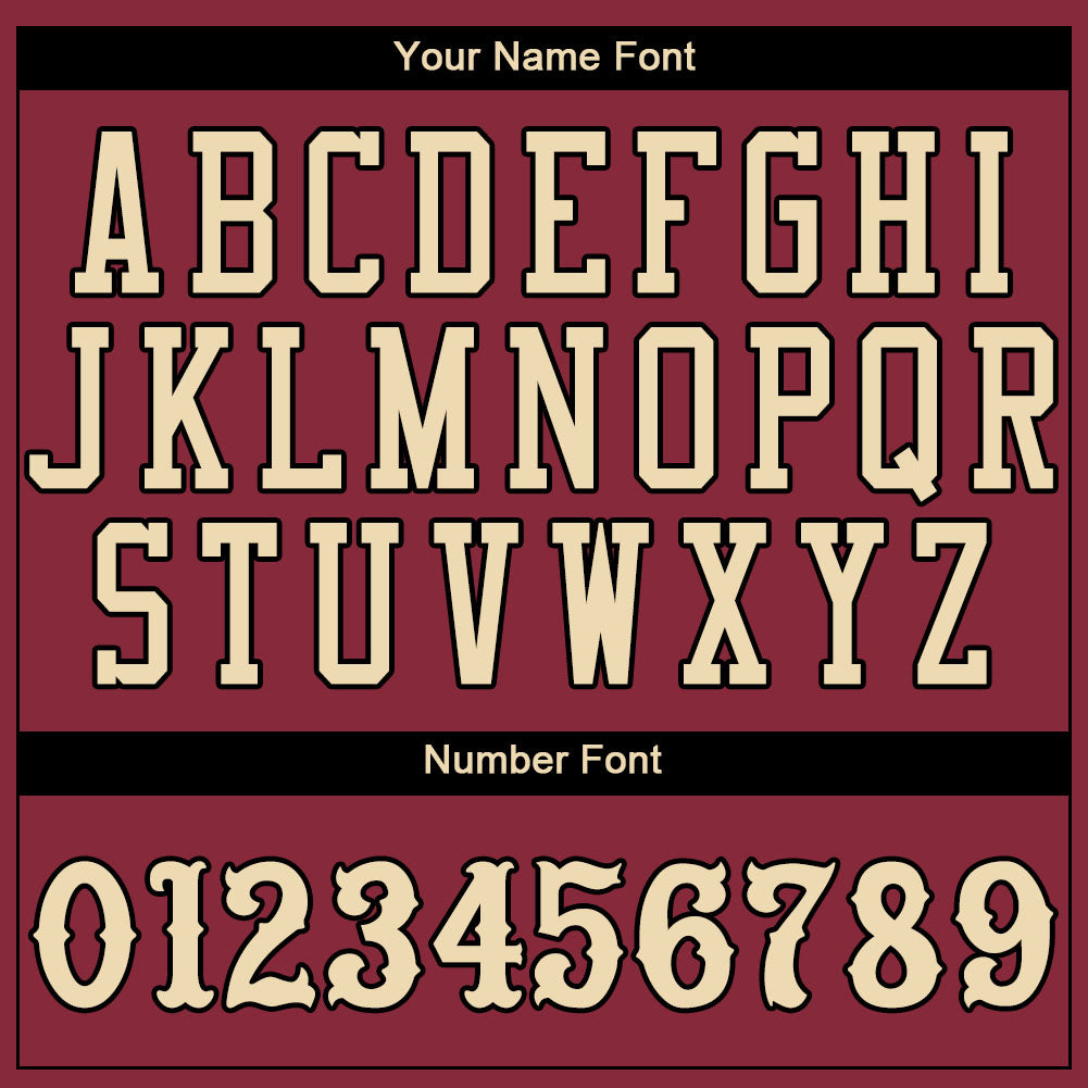 Custom Crimson City Cream-Black Authentic Baseball Jersey