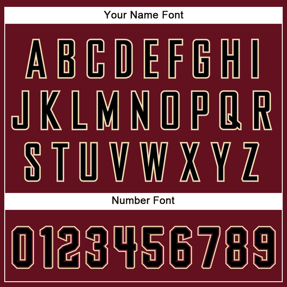 Custom Crimson Black-City Cream Authentic Baseball Jersey