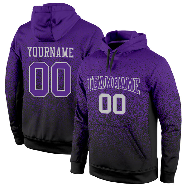 Basketball Black Hoodie With Purple Writing ANTA KAI Hoodie ANTA X