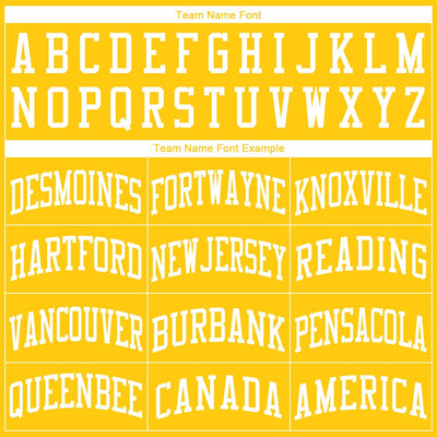 Custom Gold White Round Neck Suit Basketball Jersey