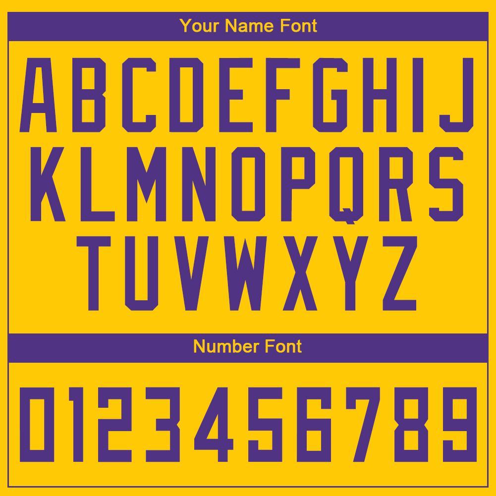 Custom Gold Purple V-Neck Basketball Jersey