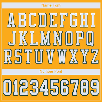 Custom Gold White-Green Mesh Authentic Football Jersey