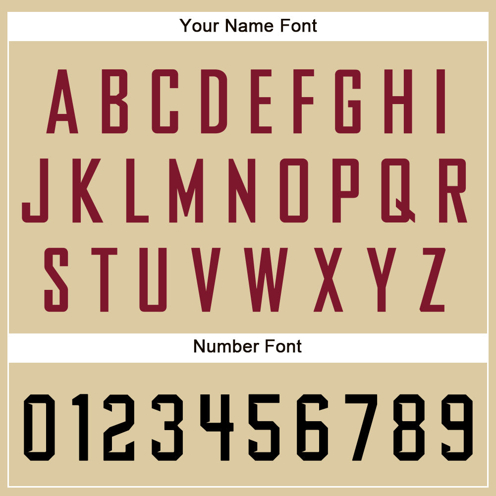 Custom Sand Black-Crimson Authentic Baseball Jersey