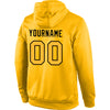 Custom Stitched Gold Gold-Black Sports Pullover Sweatshirt Hoodie