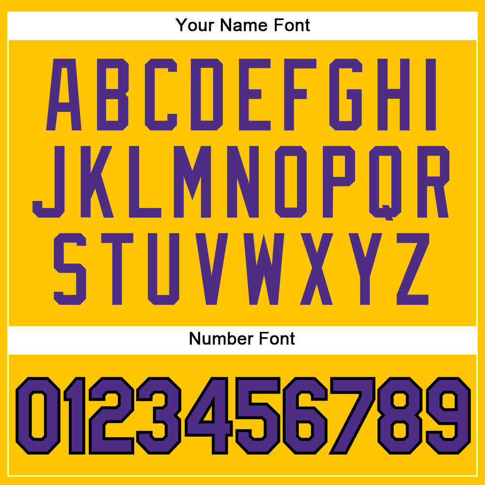 Custom Gold Black Pinstripe Purple-White Authentic Basketball Jersey