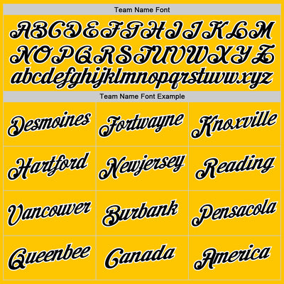 Custom Stitched Gold Black-White Sports Pullover Sweatshirt Hoodie