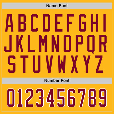 Custom Gold Maroon-White Hockey Jersey