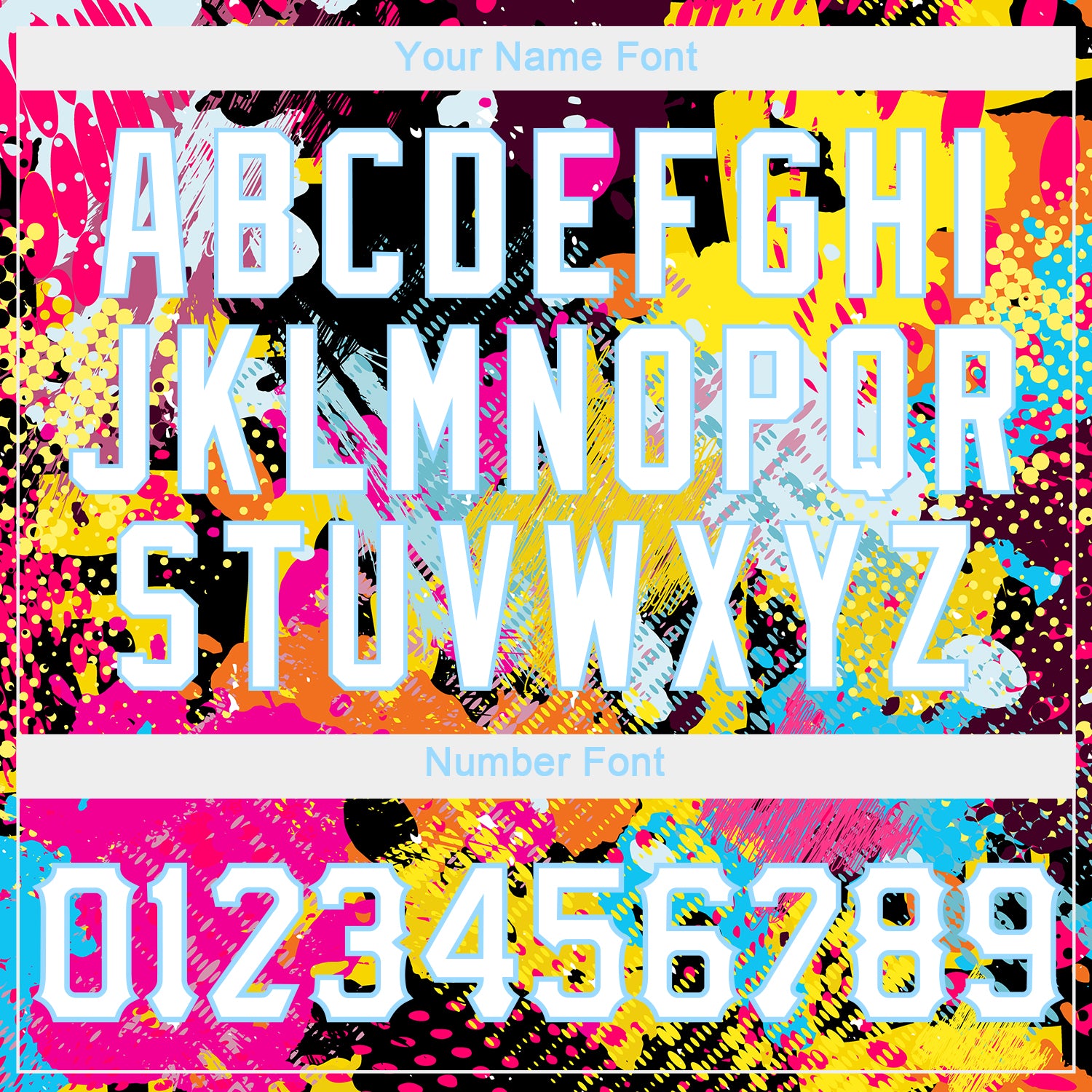 Custom Stitched Graffiti Bright Psychedelic Pattern White-Light Blue 3D Sports Pullover Sweatshirt Hoodie