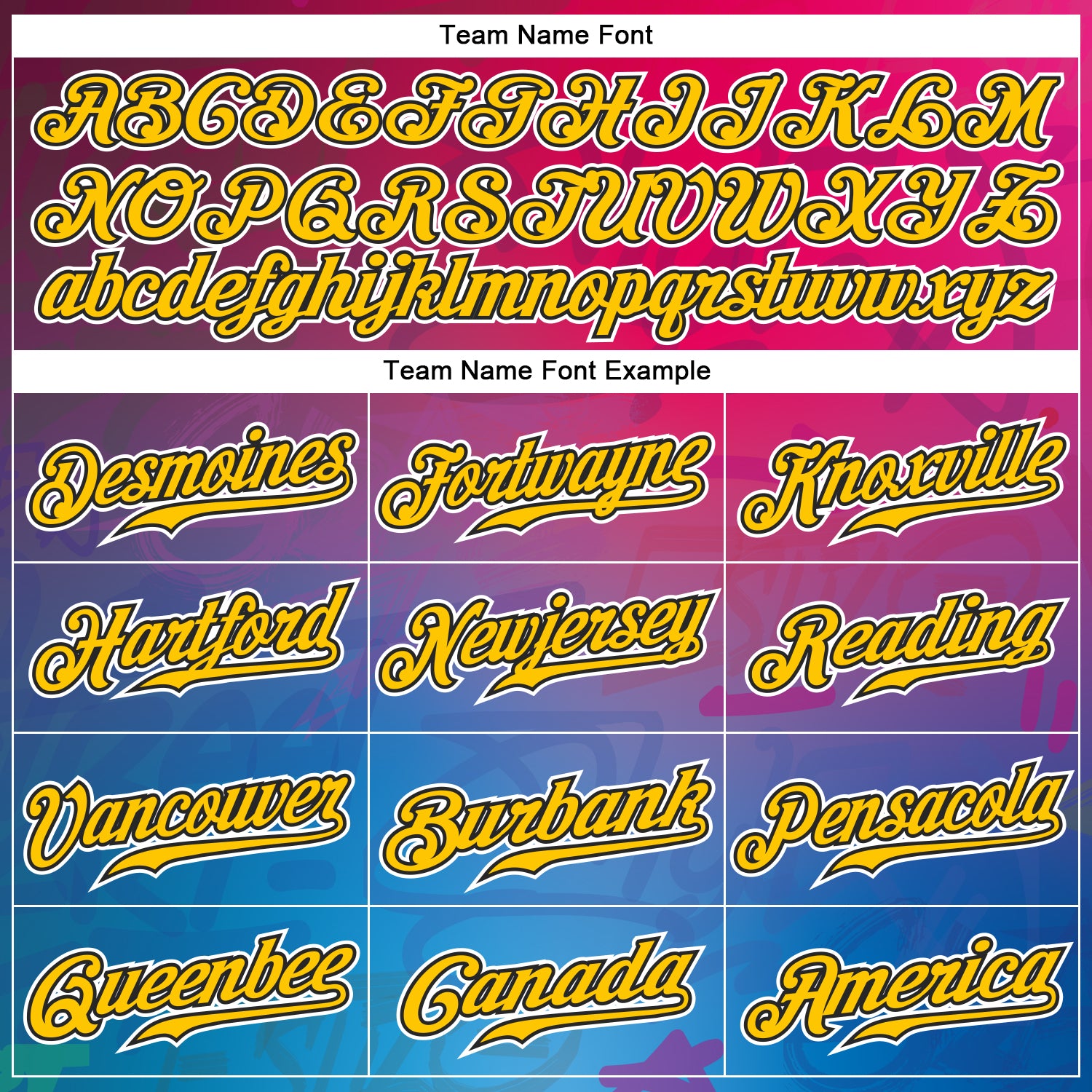 Custom Graffiti Pattern Gold-Black 3D Authentic Baseball Jersey