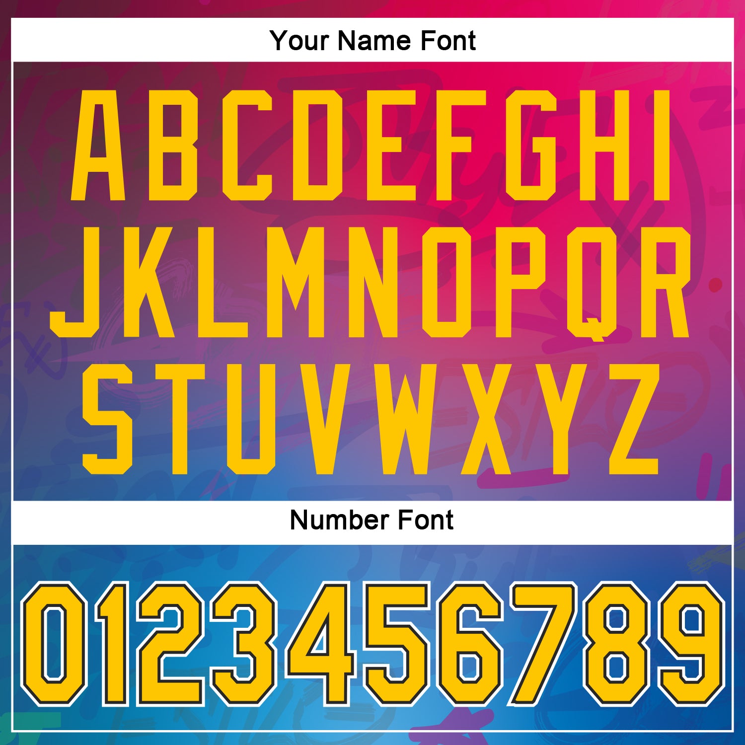 Custom Graffiti Pattern Gold-Black 3D Authentic Baseball Jersey