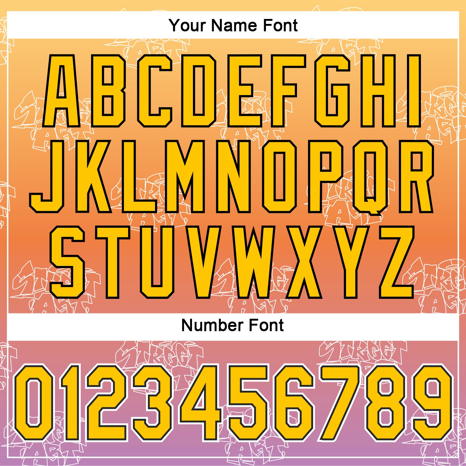 Custom Graffiti Pattern Gold-Black 3D Authentic Baseball Jersey