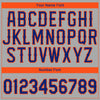 Custom Gray Royal-Orange Authentic Baseball Jersey