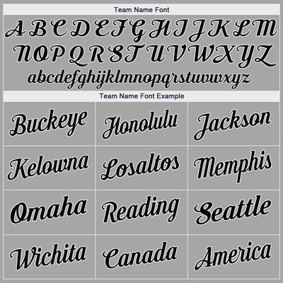 Custom Gray Black-White Authentic Baseball Jersey