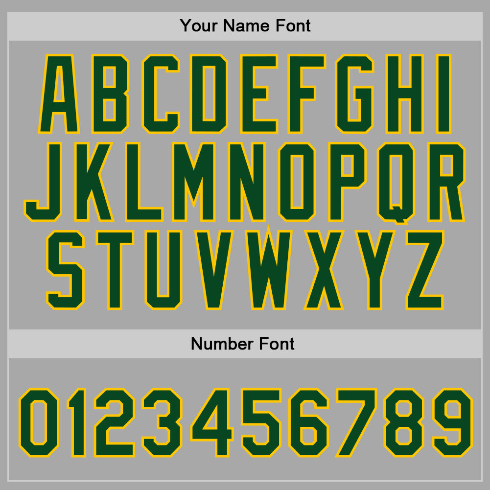 Custom Stitched Gray Green-Gold Sports Pullover Sweatshirt Hoodie