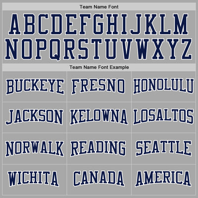 Custom Stitched Gray Navy-White Sports Pullover Sweatshirt Hoodie