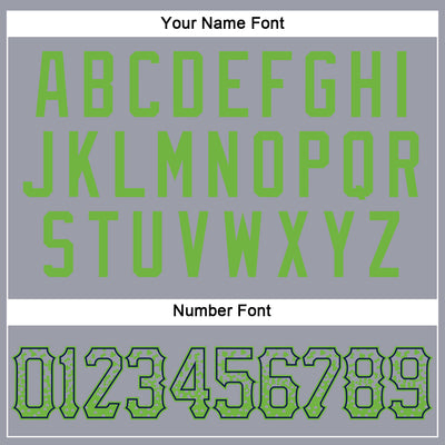 Custom Gray Neon Green-Navy Authentic Drift Fashion Baseball Jersey