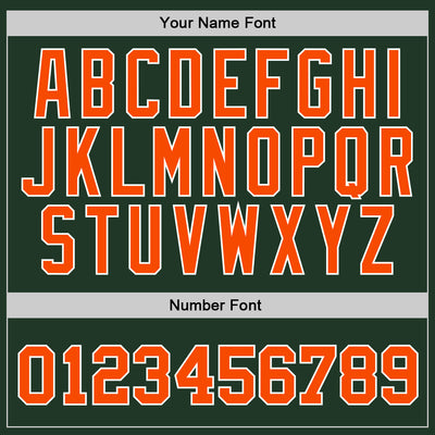 Custom Stitched Green Orange-White Sports Pullover Sweatshirt Hoodie