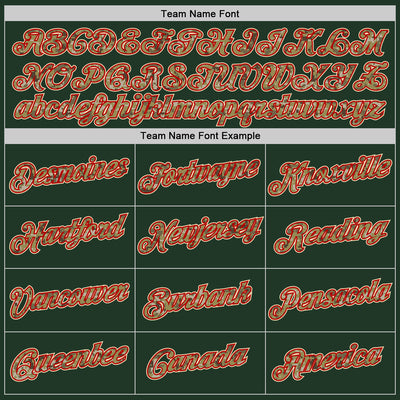 Custom Stitched Green Camo-Red Sports Pullover Sweatshirt Hoodie